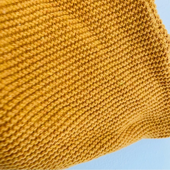 NWOT Mustard Yellow Somerset Knit Woven Tote Bag - Picture 5 of 9